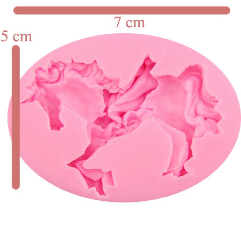 fondant mould unicorn with bow
