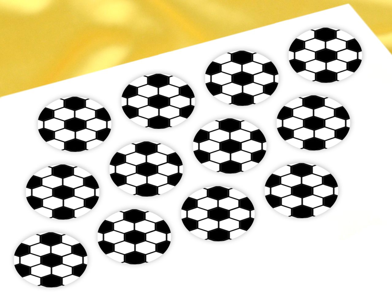 cupcake buttons fussball 12 stueck