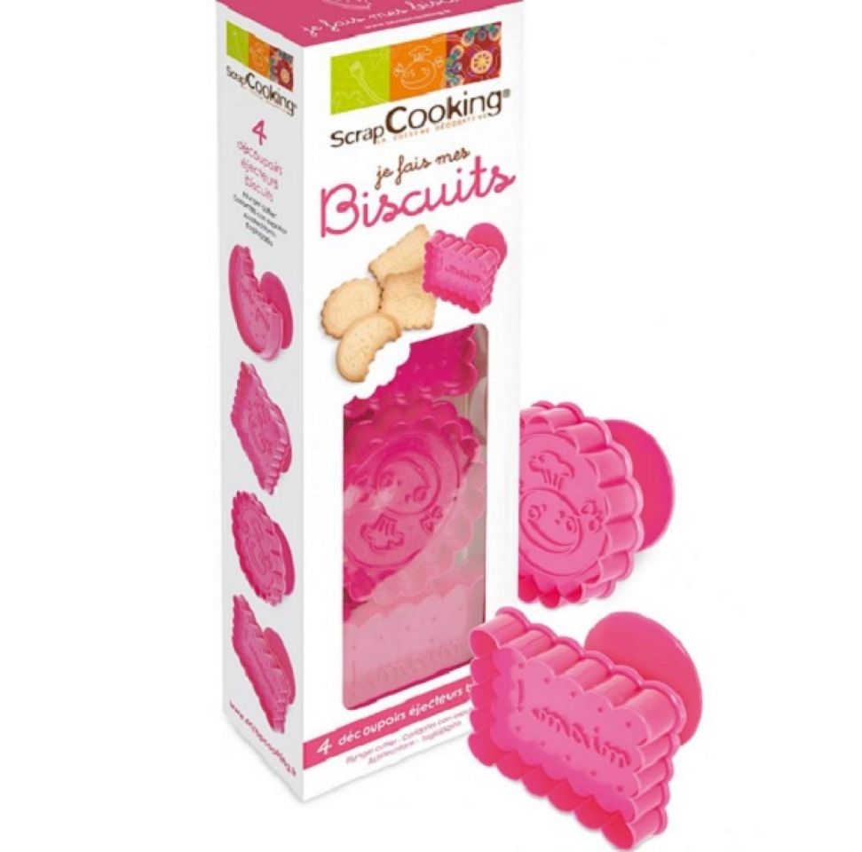 butter biscuit cutter set 4 piece approx 6 5 x 6cm