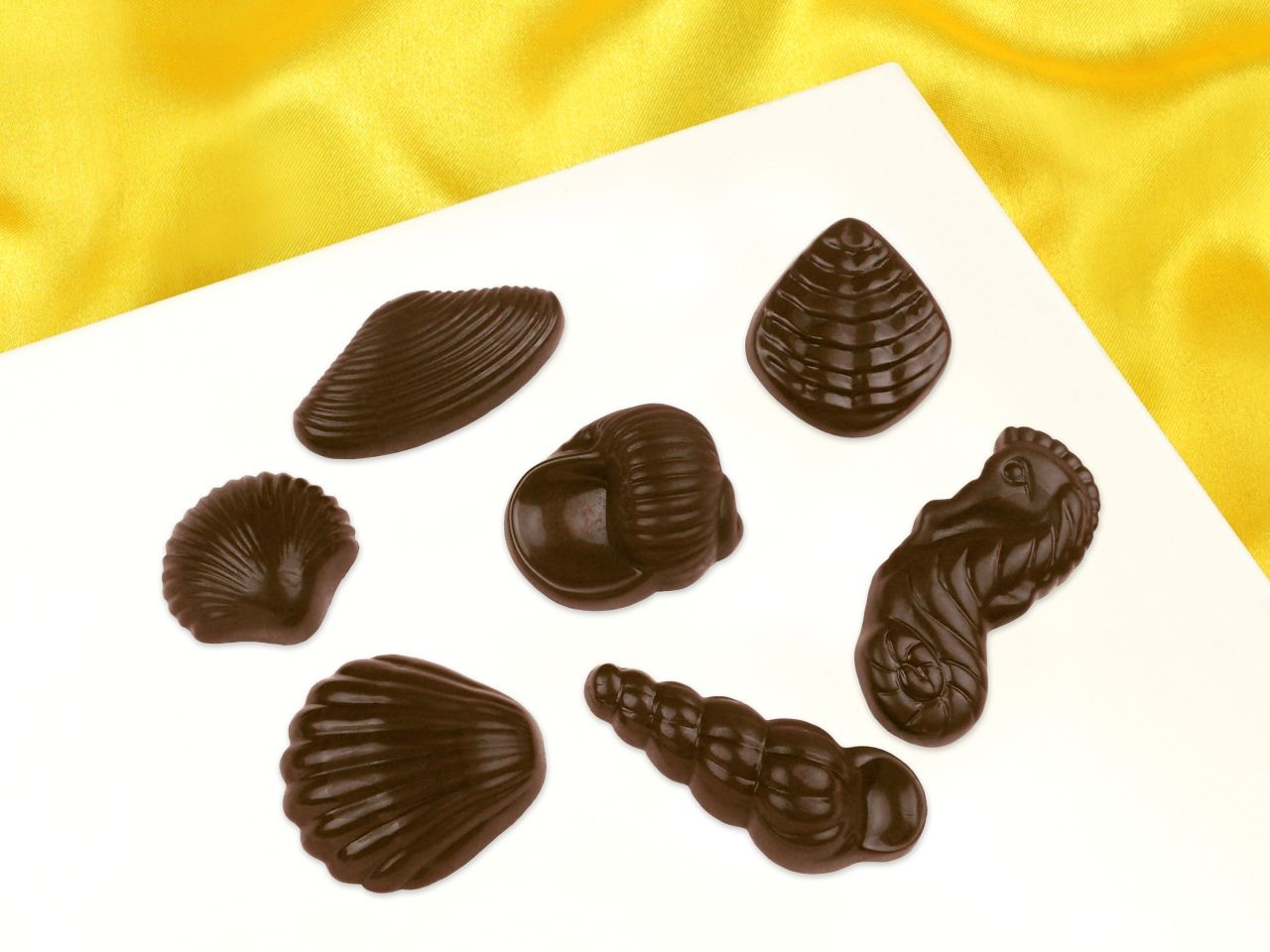 schokoladenform meeresfruechte 9er