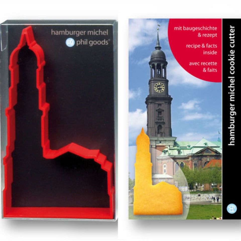 hamburg st michael s church cookie cutter red