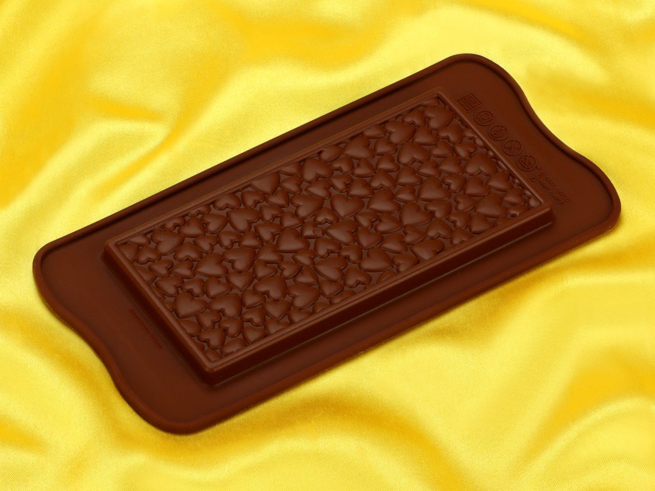 silikonform tafel love choco bar