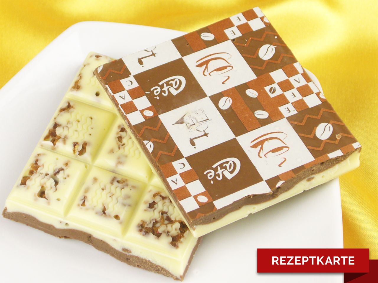 schokoladentafel le cafe rezeptkarte