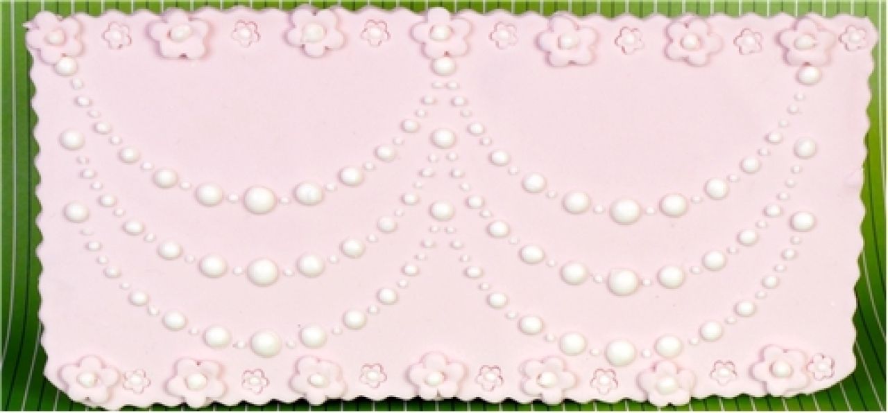 schablone fuer royal icing drapierte perlen