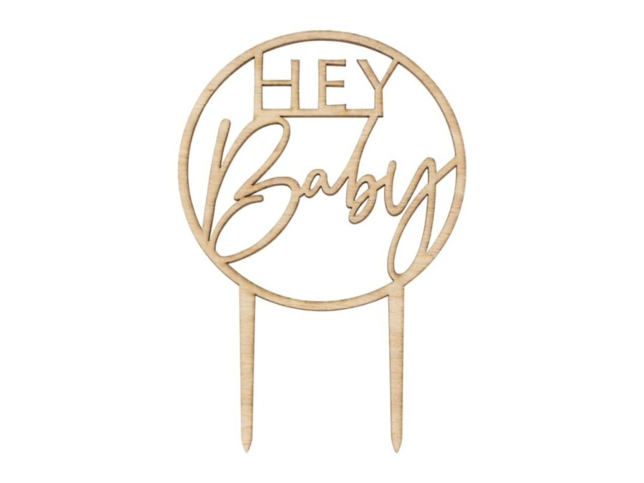 tortentopper aus holz hey baby