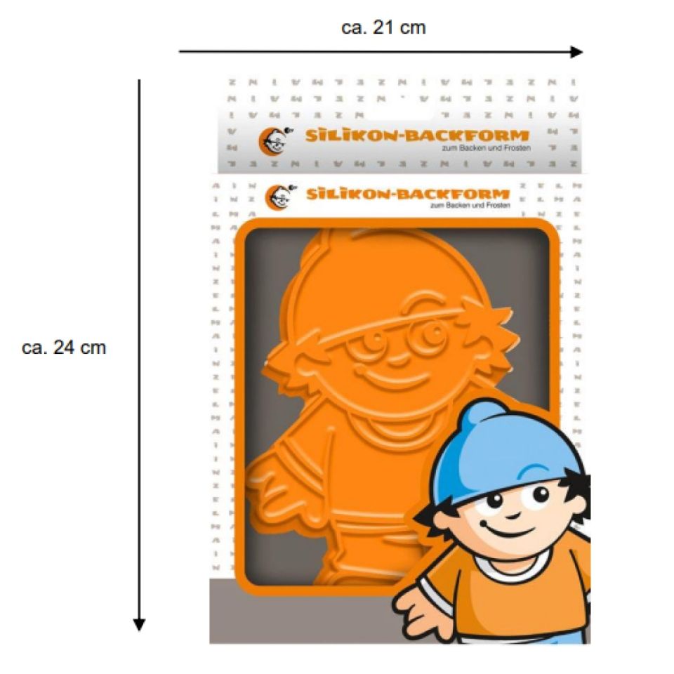 mainzelfigure birthday cake silicone pan