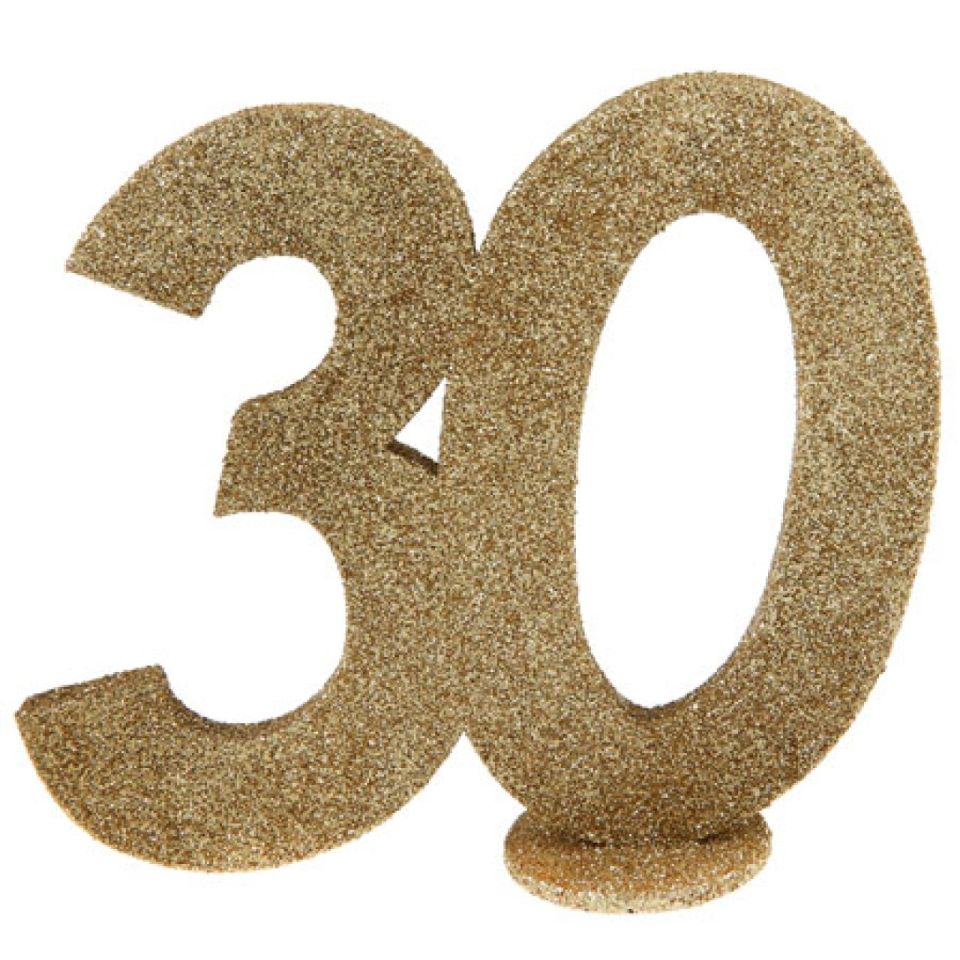 zahlentopper 30 gold 11x10 cm