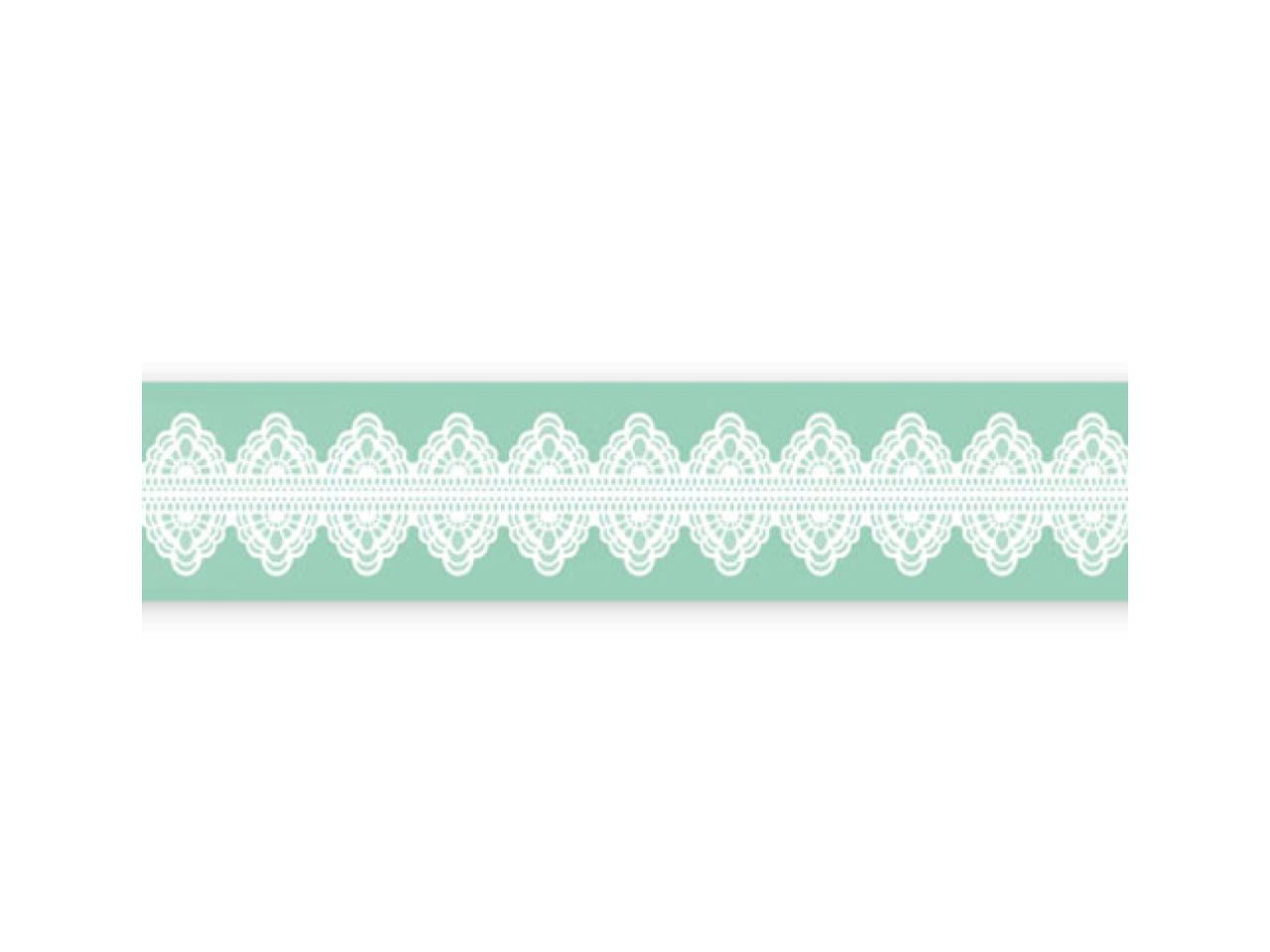 pavoni magic decor essbare spitze silikon matte 40x9 cm blumen borduere oval
