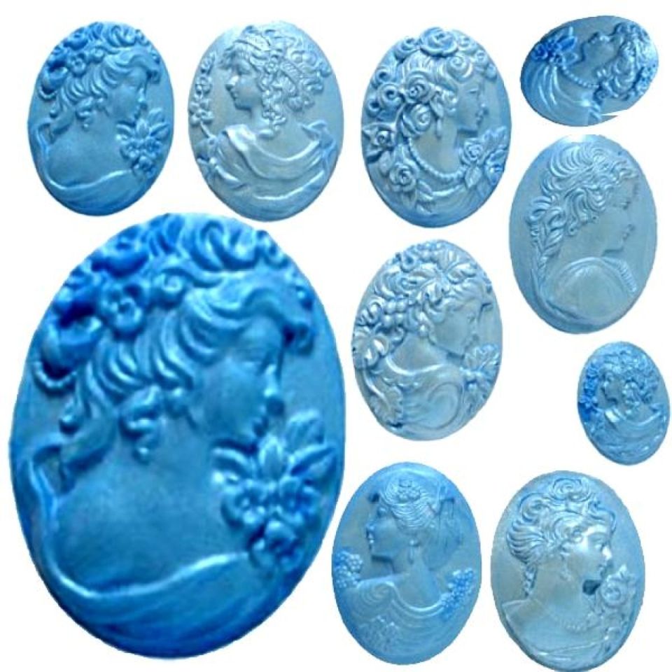 fondant mould portrait cameo 9 cameo patterns