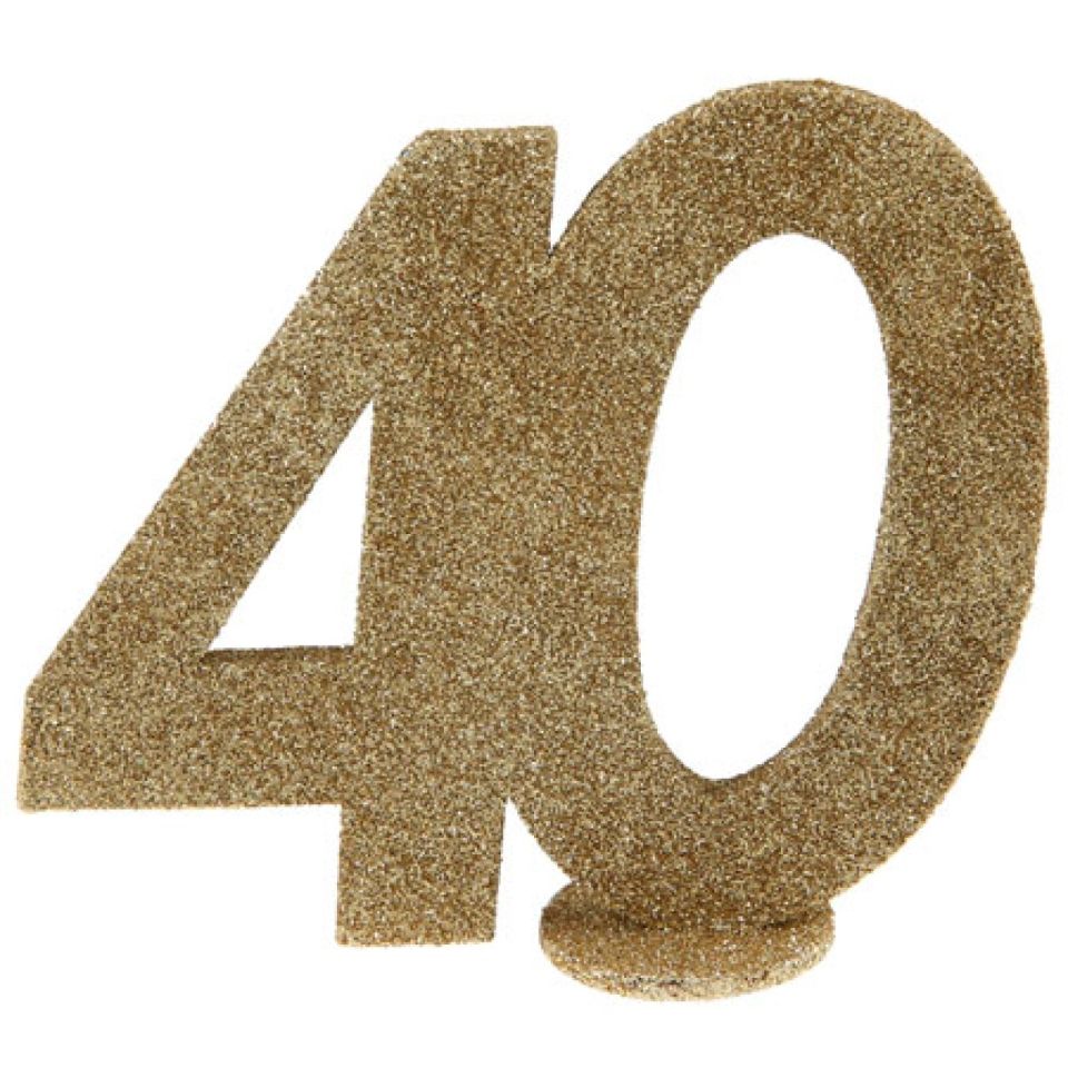 zahlentopper 40 gold 11x10 cm