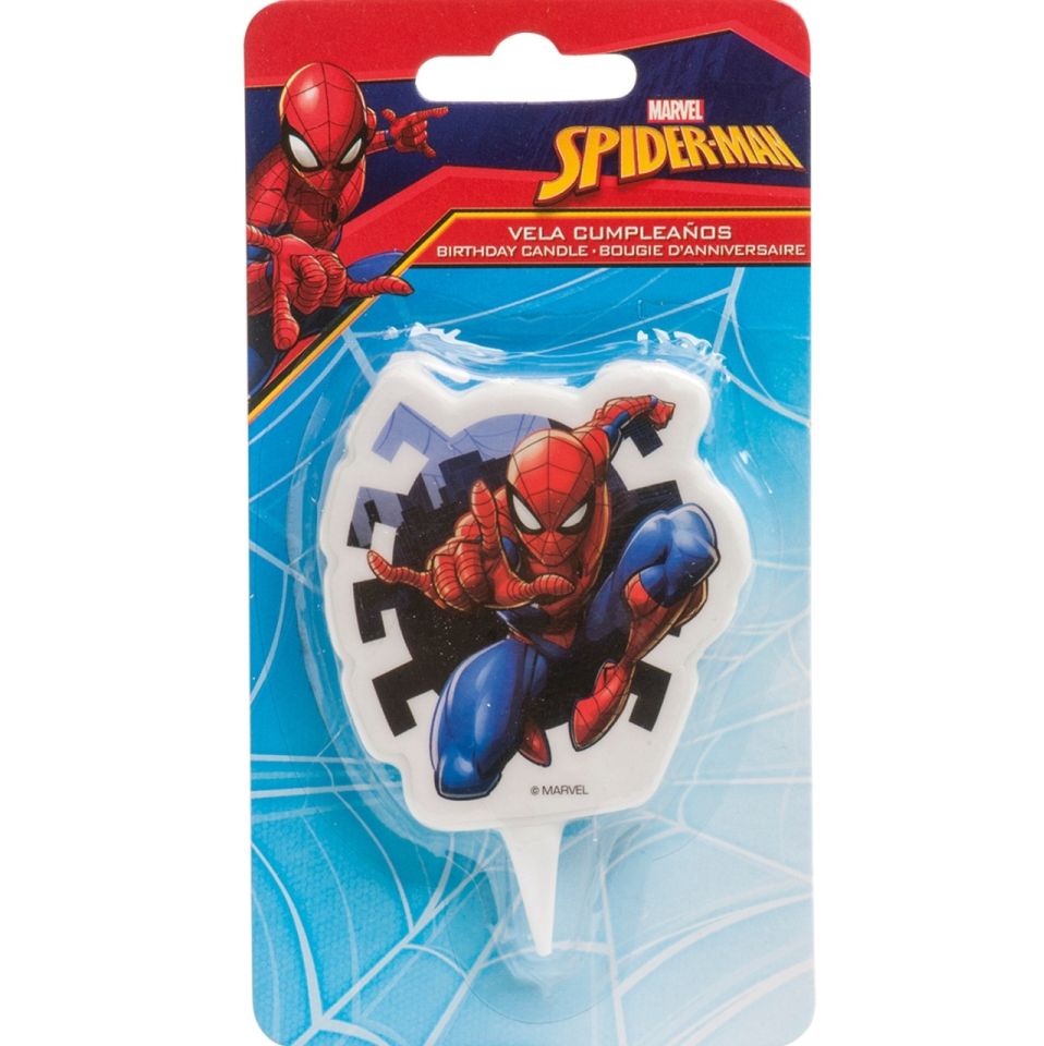 geburtstagskerze spiderman 7 cm