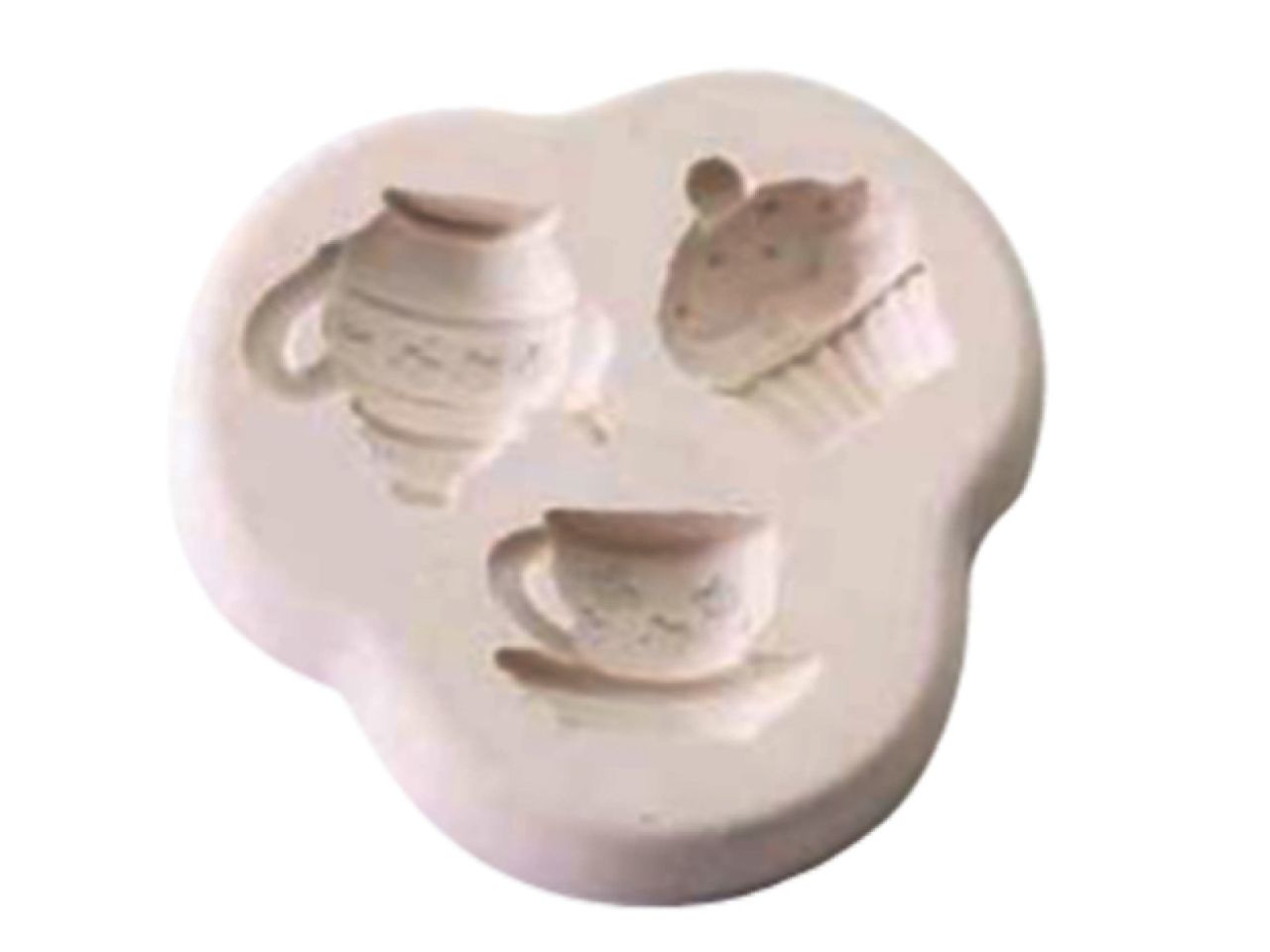 squires kitchen fondant mould cupcake tea time