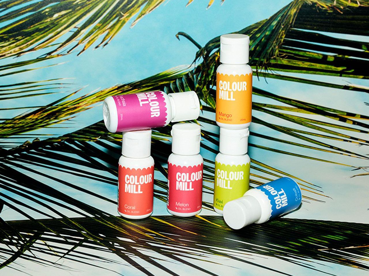 food colour oil soluble tropical set of6