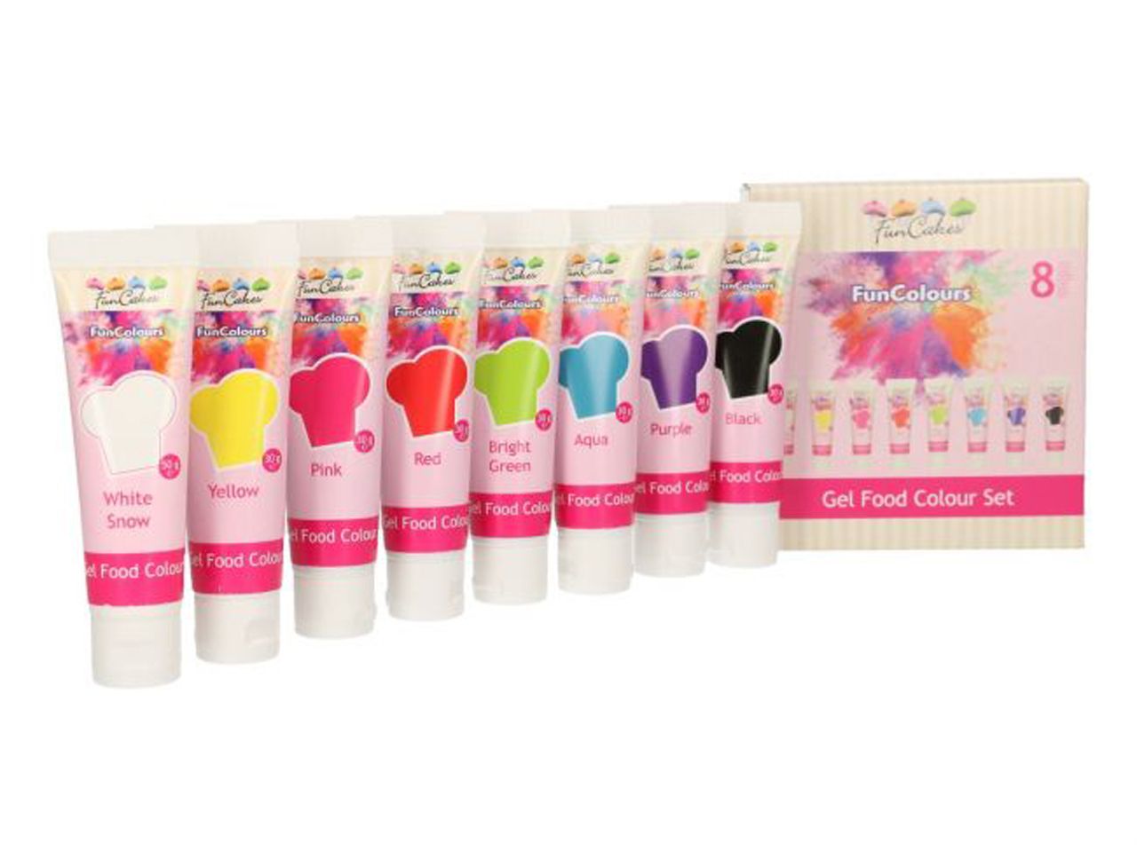 funcakes gelfarbe 8er set 280g