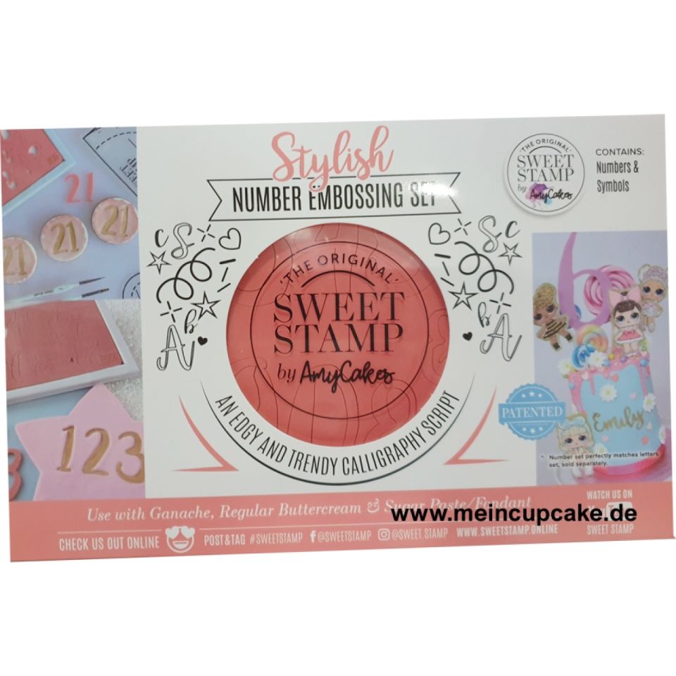 sweet stamp fondant stempel zahlen symbole set stylish