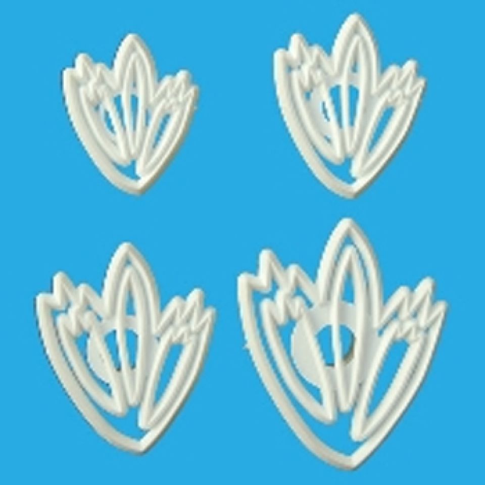 orchard products leaf eyelet lace cutter set 4 piece