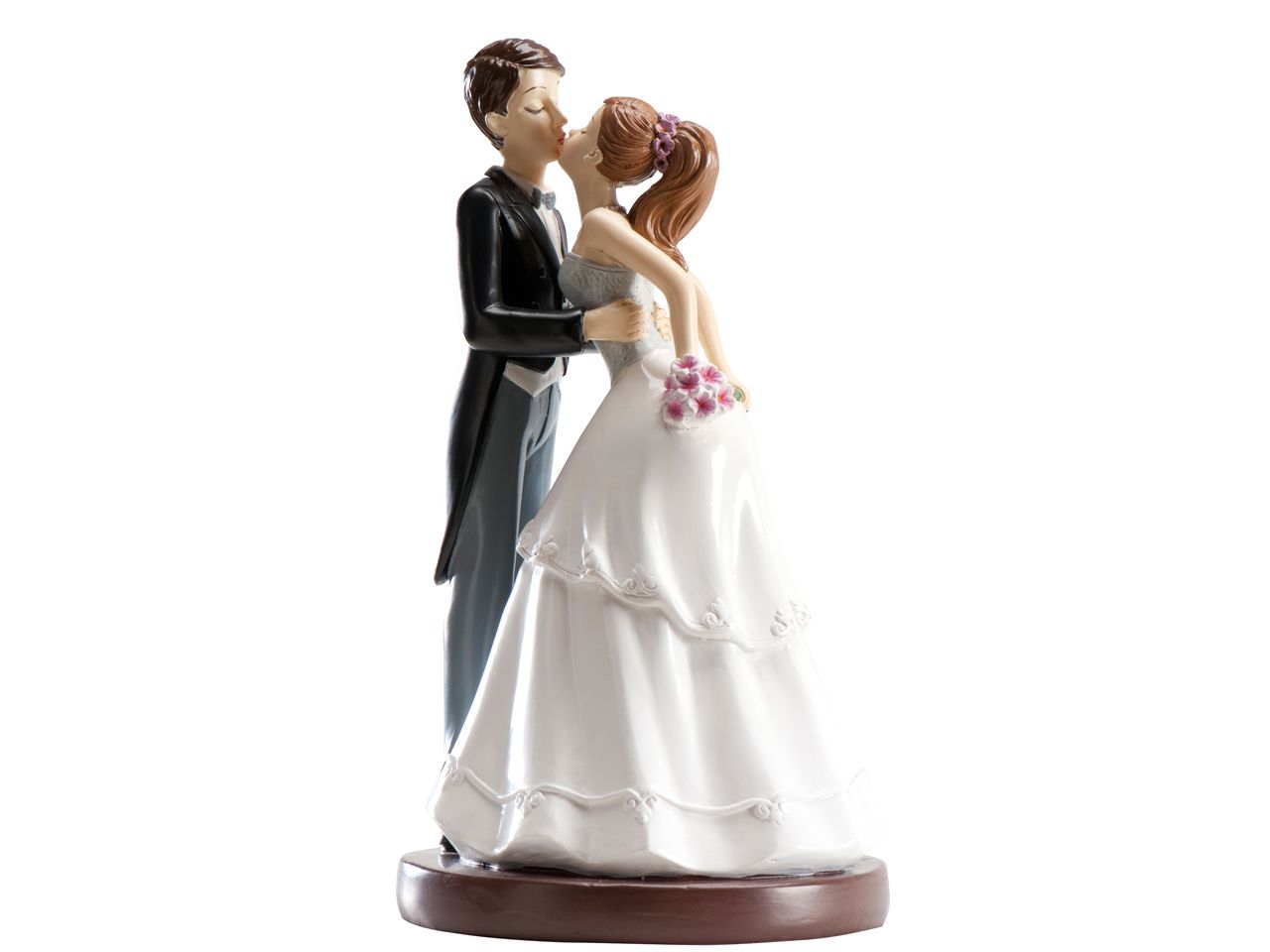 cake topper wedding couple kiss 16cm