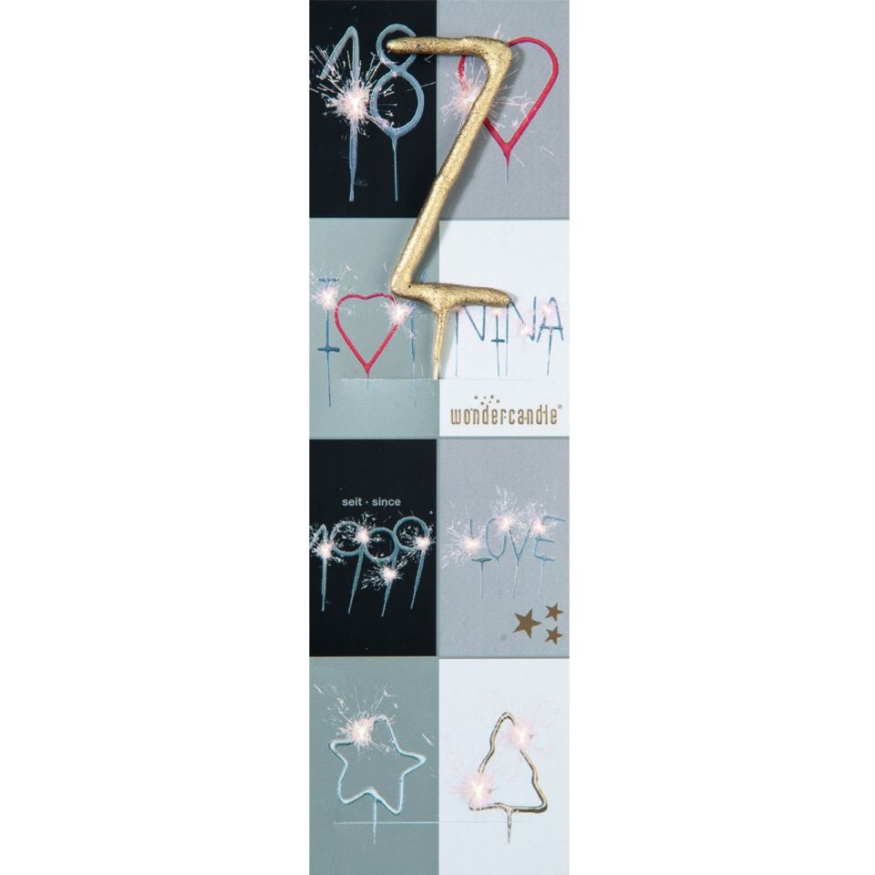 cake sparkler z gold 18 cm