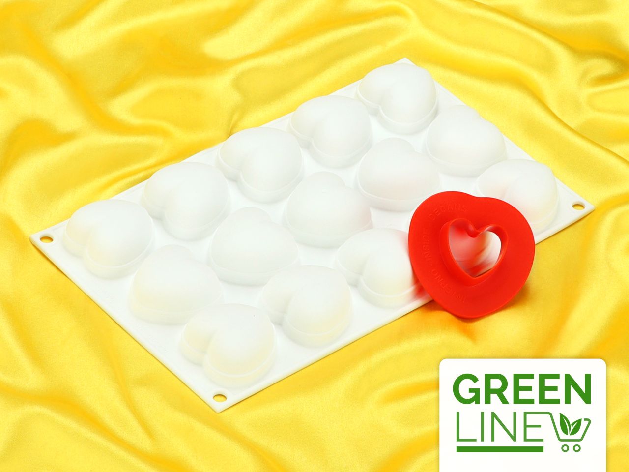 silicone mould cupido heart 30