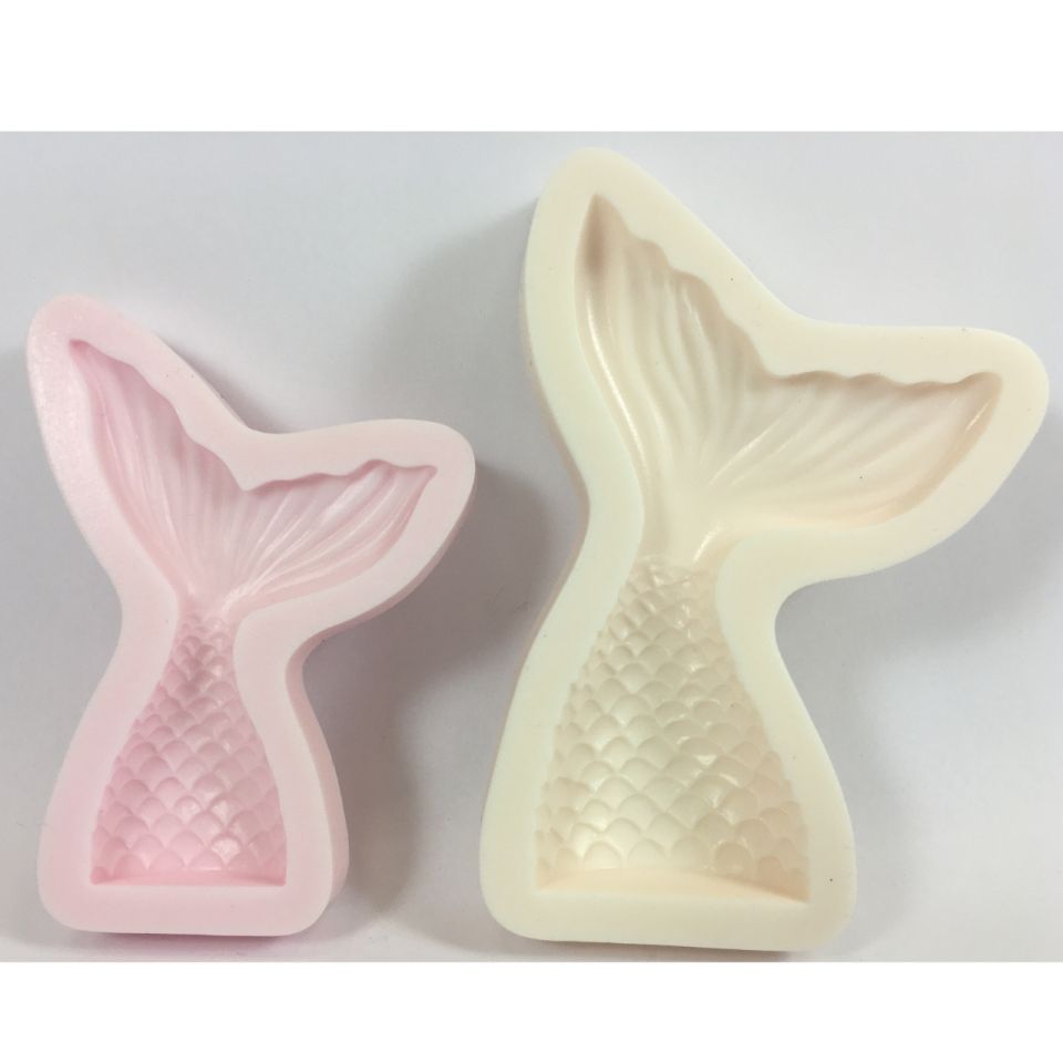 fondant mould mermaid fin large silicone 10x6 cm