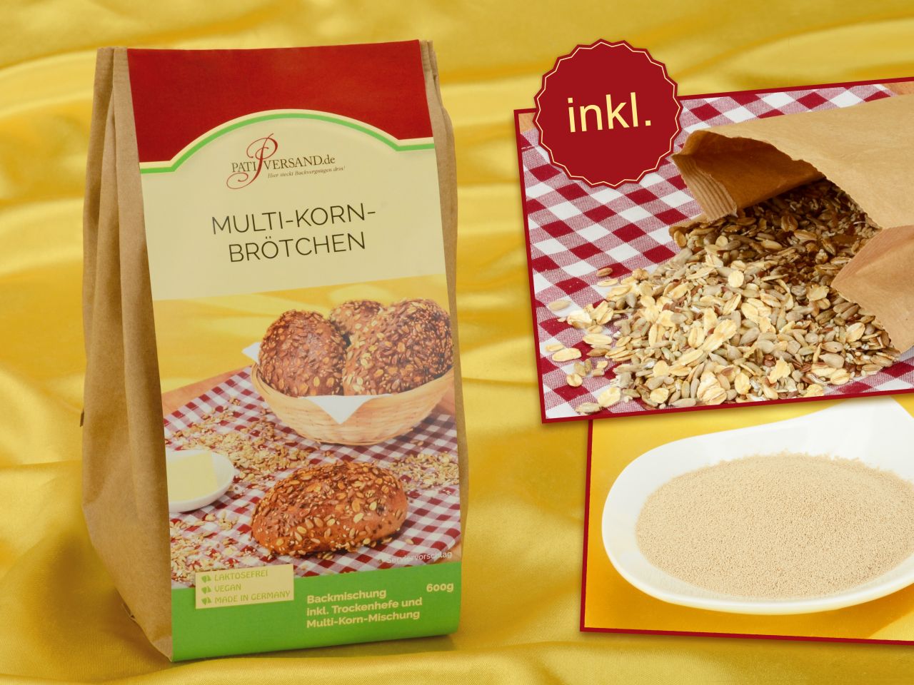 backmischung multi korn broetchen 600g