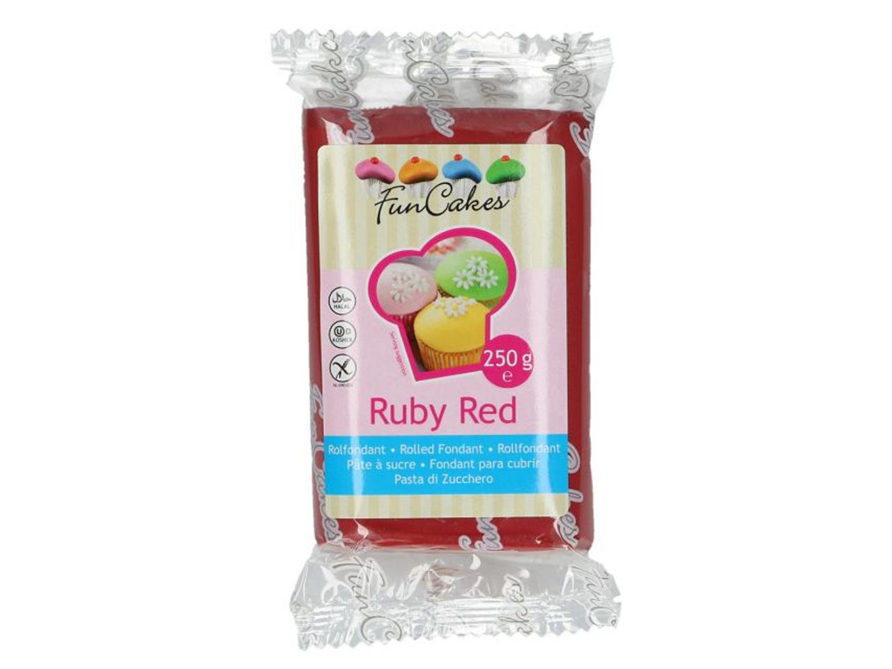 funcakes fondant rubinrot 250g