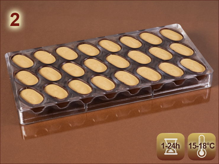 pralinen hohlkoerper fuellen und verschliessen