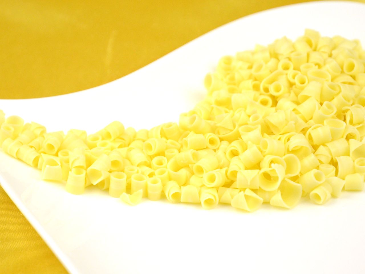chocolate curls white 50g