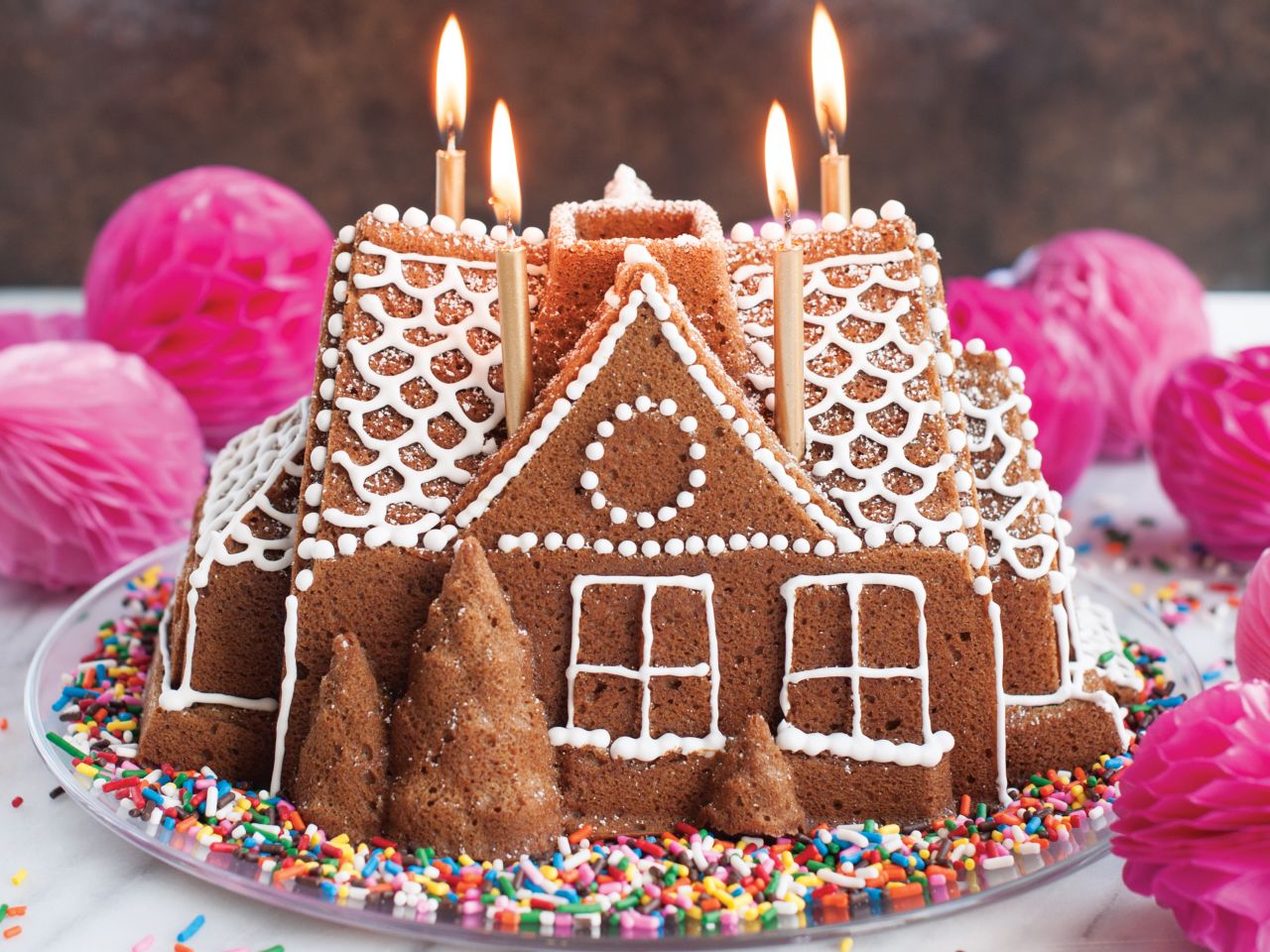 nordic ware gingerbread house bundt pan