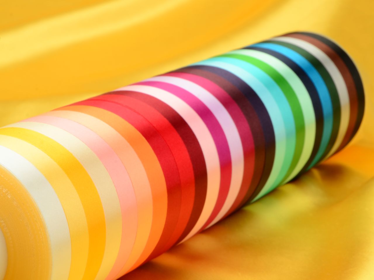 satin ribbon complete set 23 colours