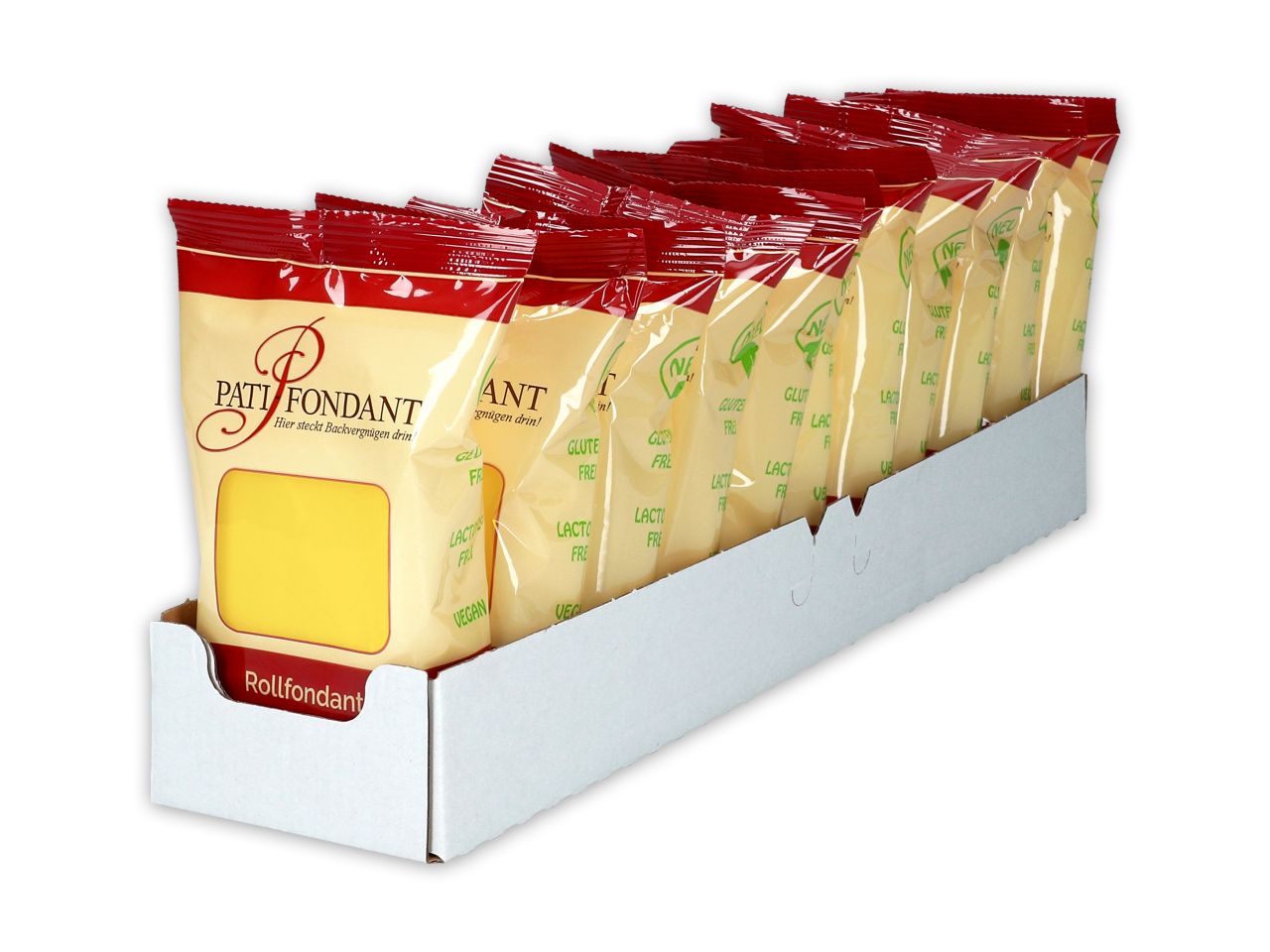 rollfondant premium plus gelb 250g 11 stueck im regalkarton