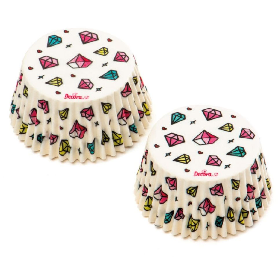 decora muffinfoermchen diamanten 36 stk