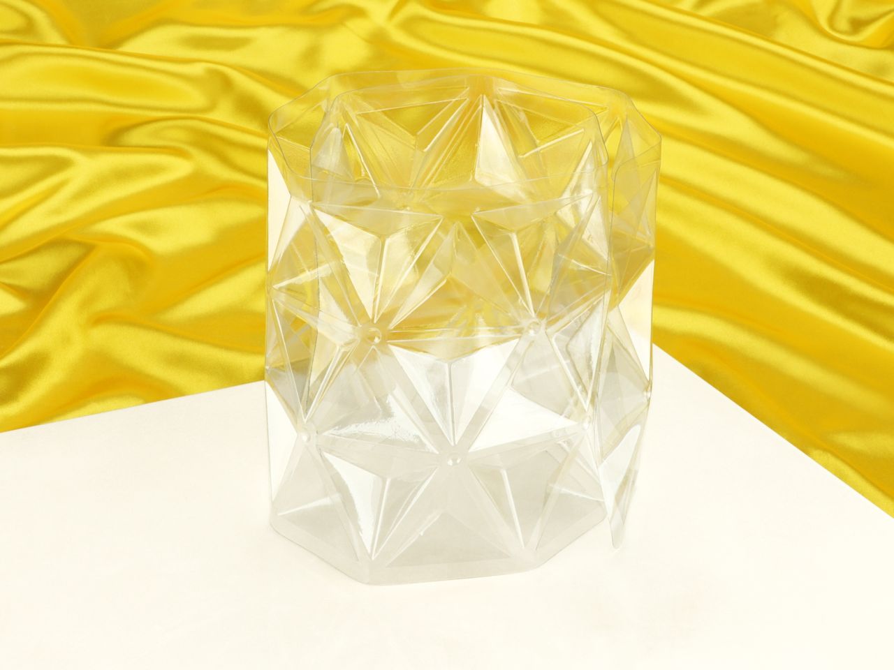 origami cake stencil pyramid set of 2