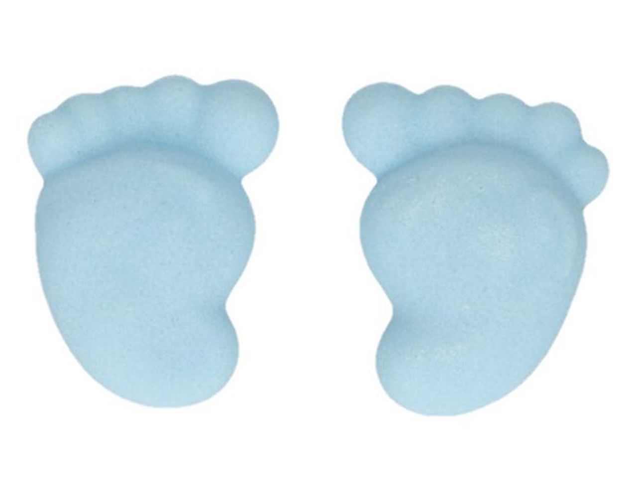 funcakes zuckerdekorationen baby fuesse blau 16er set