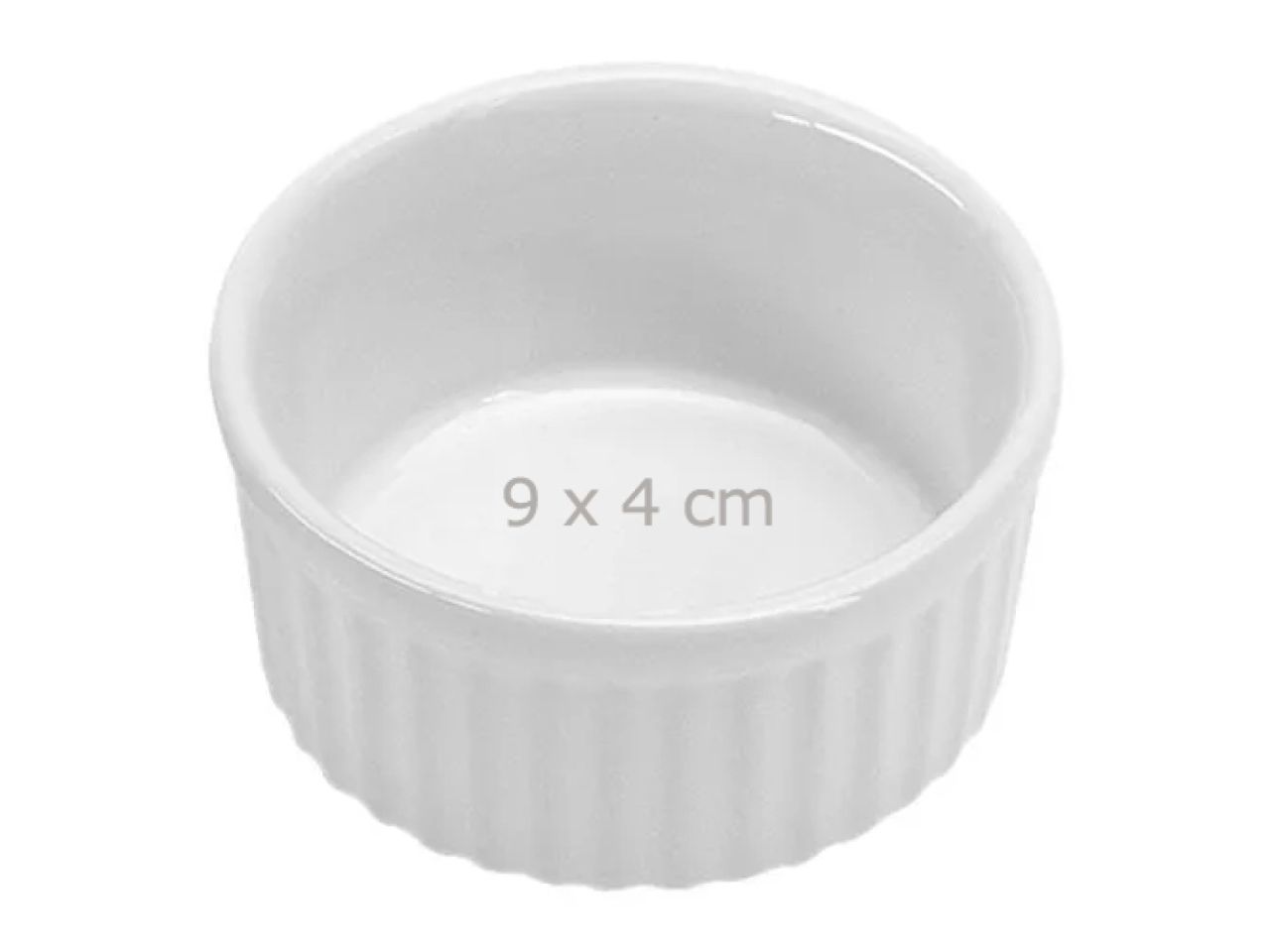 keramik ramekin weiss 9x4 cm