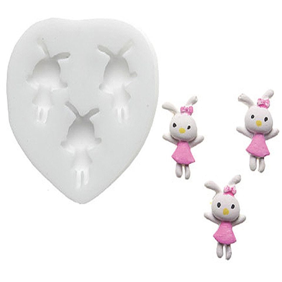 silikomart fondantform 3 mini hasen