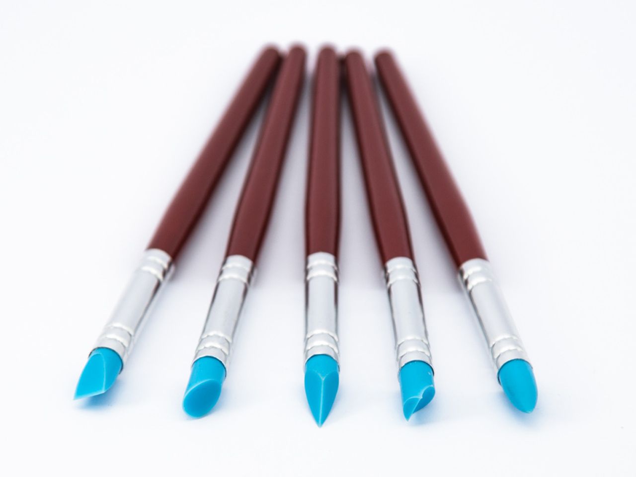 modelling brush silicone set of 5