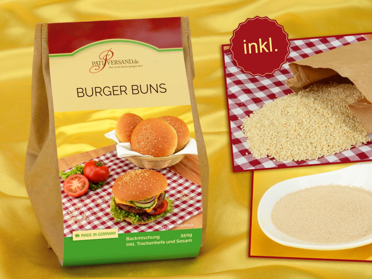 backmischung burger buns 550g