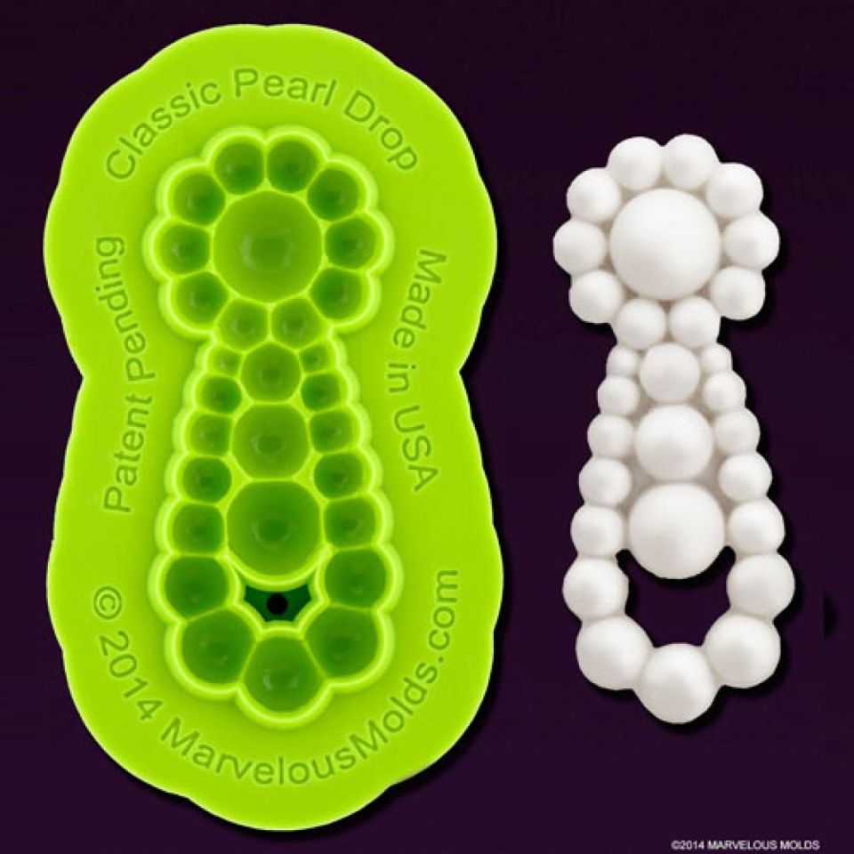 marvelous fondant mould classic pearl drop