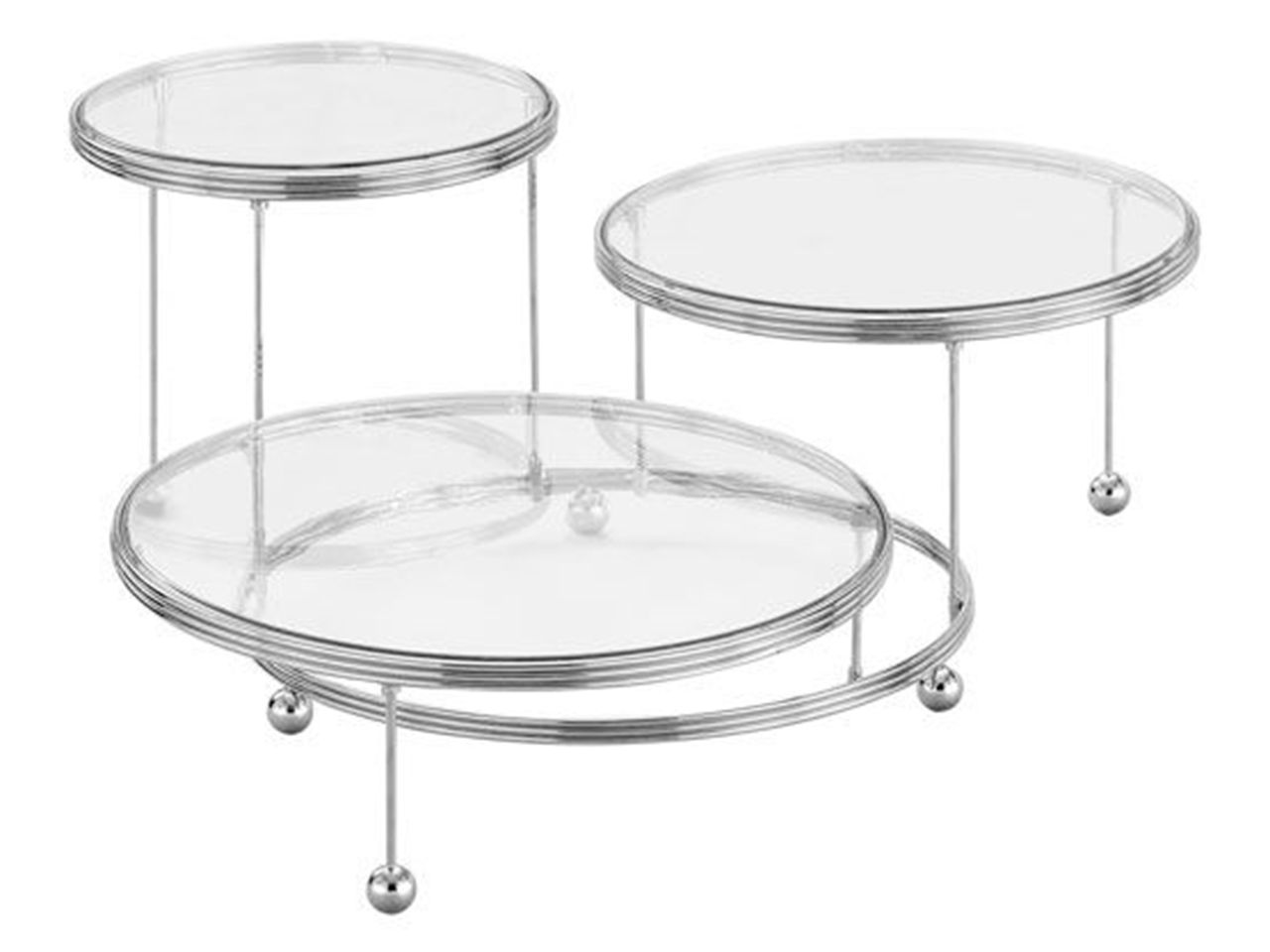 etagere 3er mit kristallklaren platten