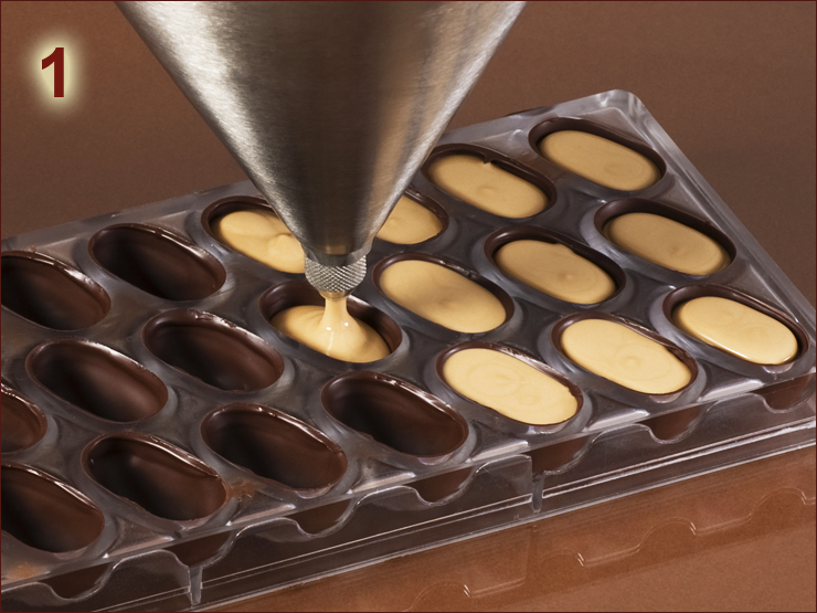 pralinen hohlkoerper fuellen und verschliessen