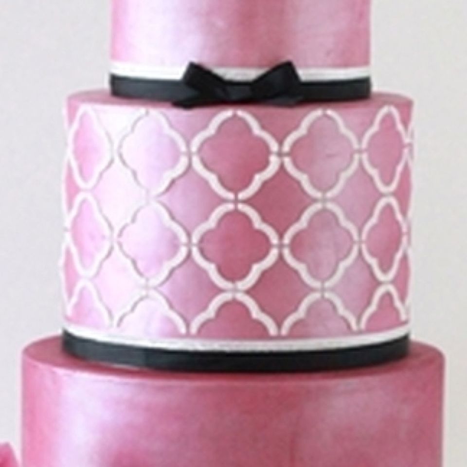 cake stencil quatrefoil