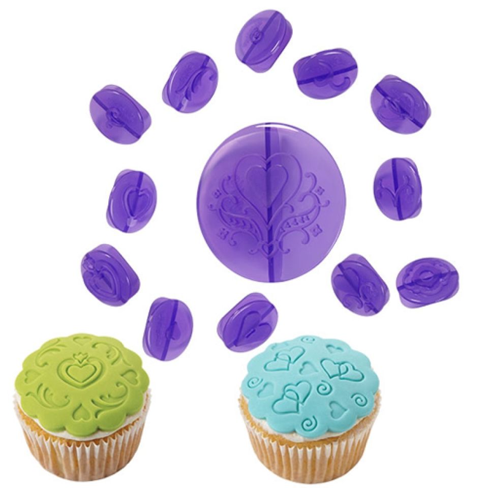 wilton cupcakes praege set herzen 14 teilig