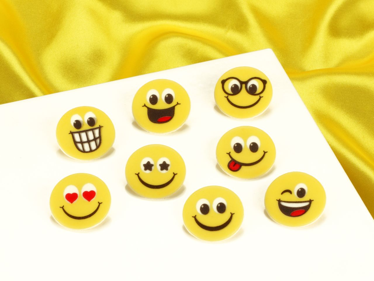 decoration sheet happy faces 10 pieces