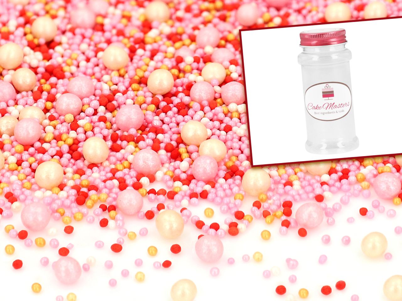 sprinkles mix pink pearl 80g incl storage can