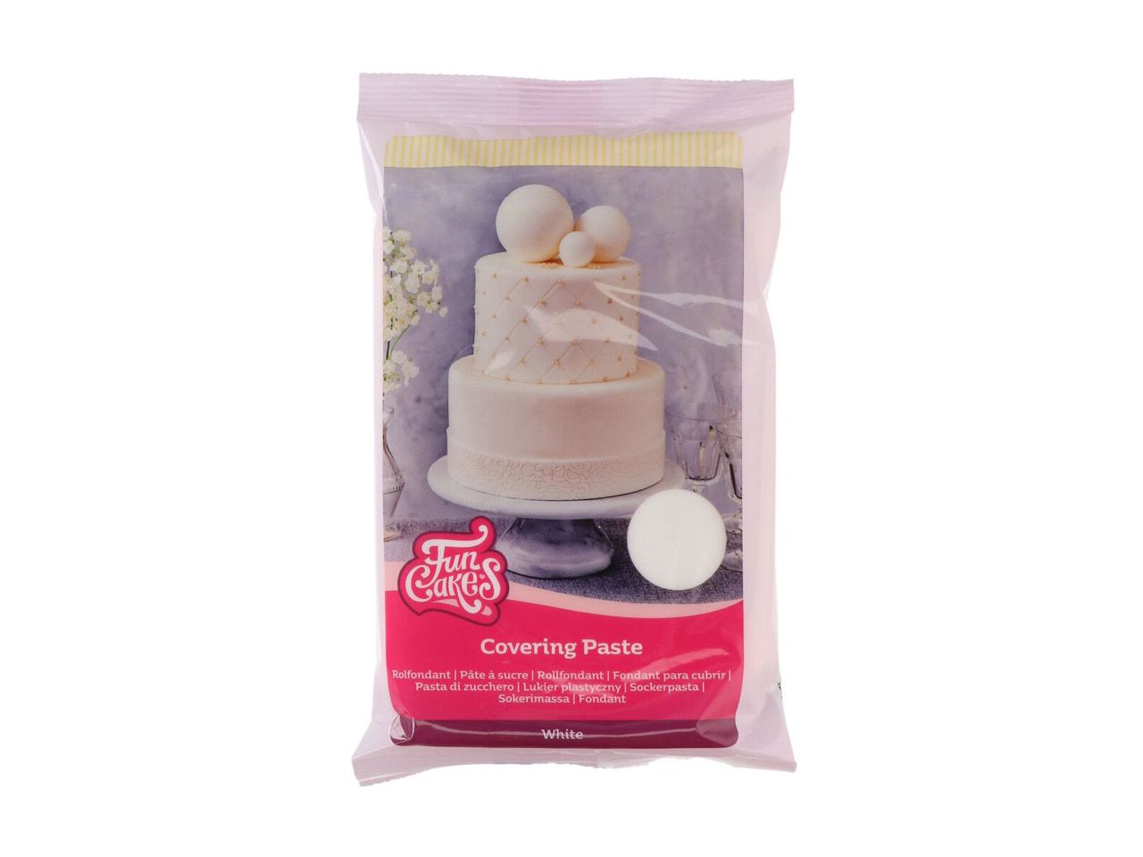 funcakes covering paste weiss 500g