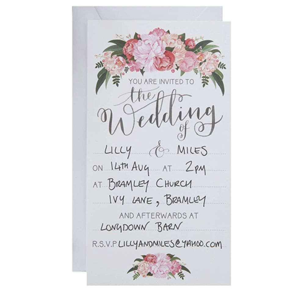 einladungskarten set boho hochzeit