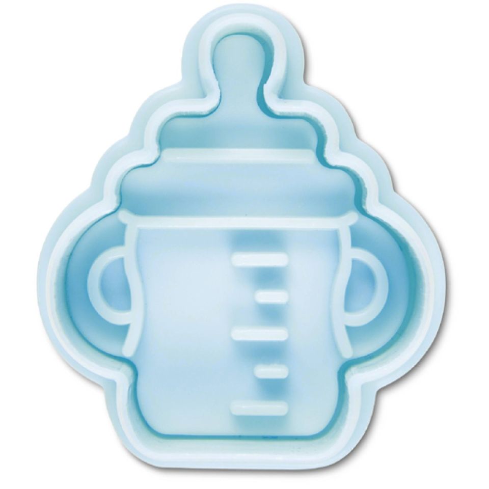 baby bottle cookie cutter with ejector
