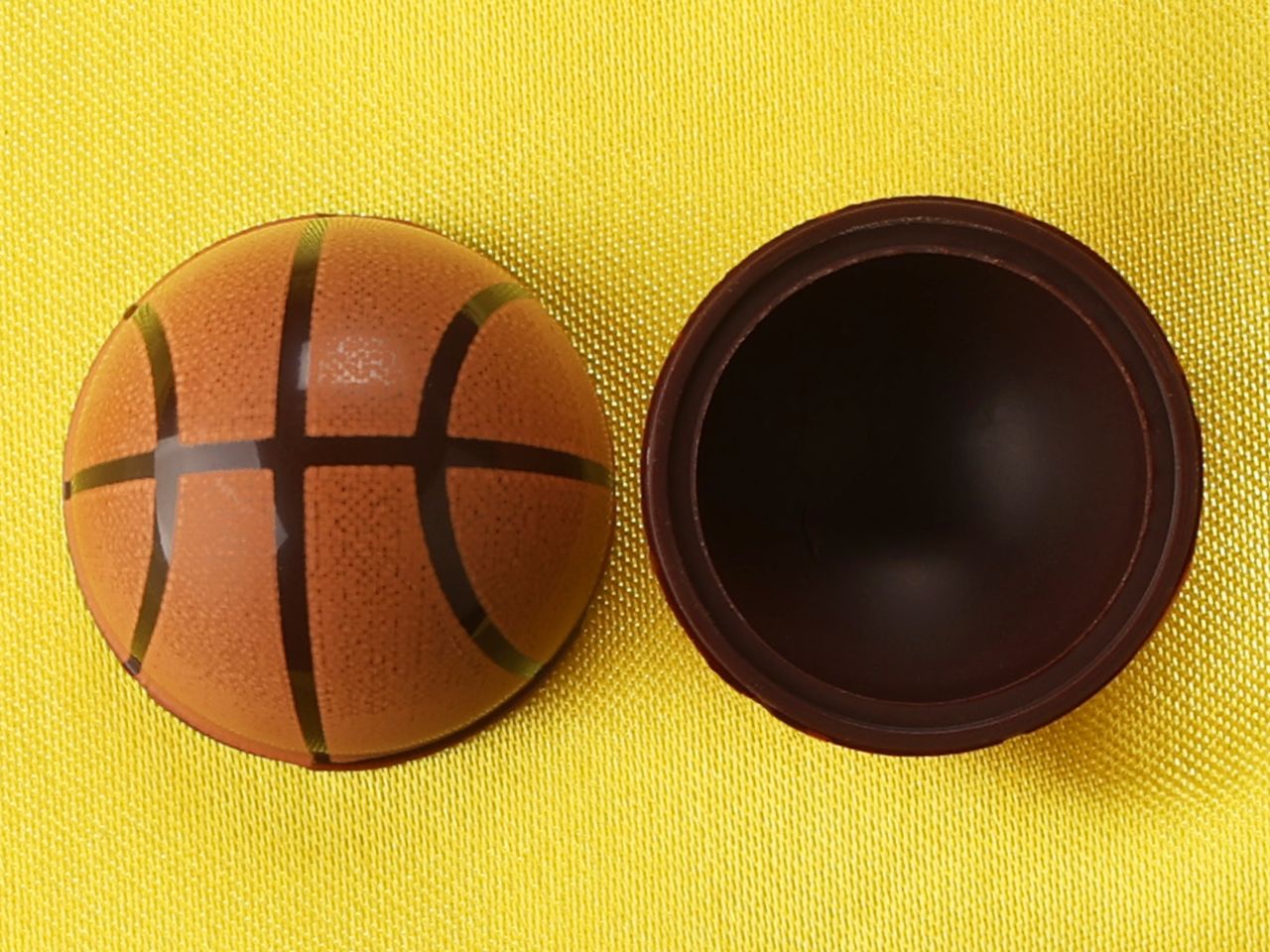 1 sheet half shell of dark chocolate basketball 40 pieces