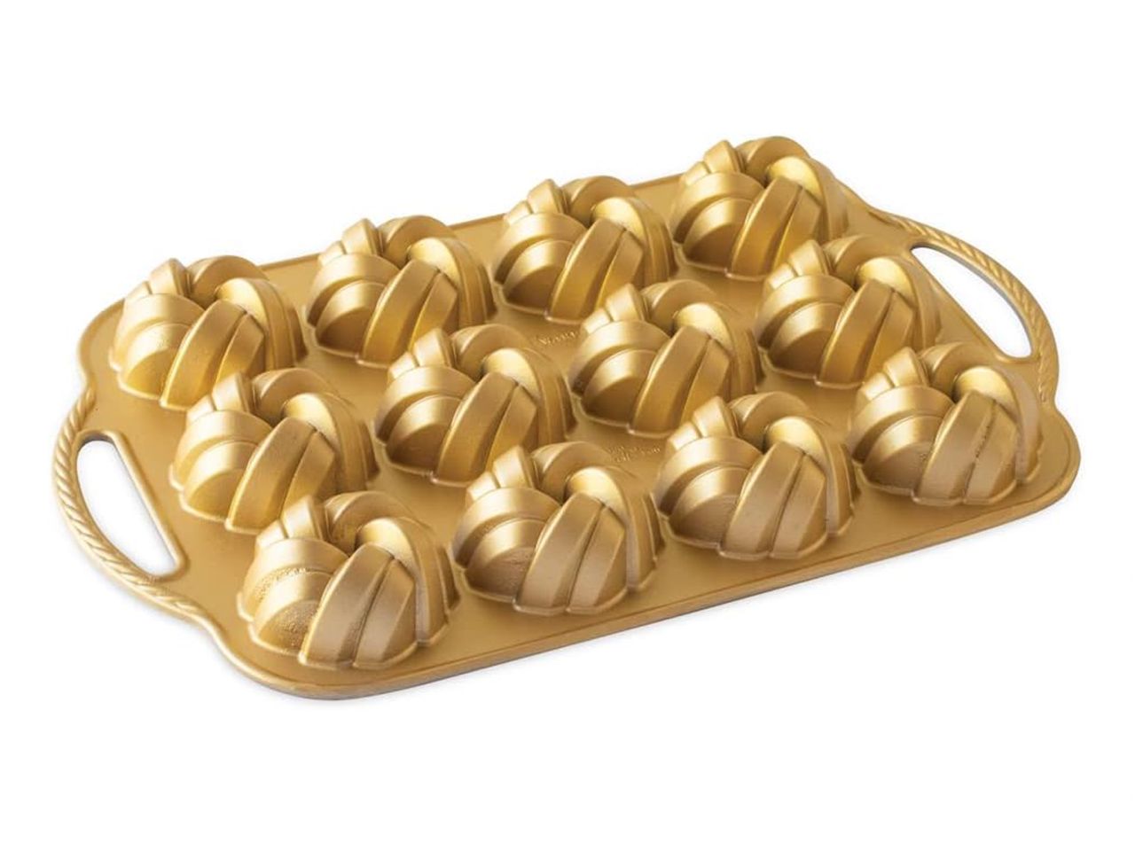 nordic ware 75th anniversary braided mini bundt pan